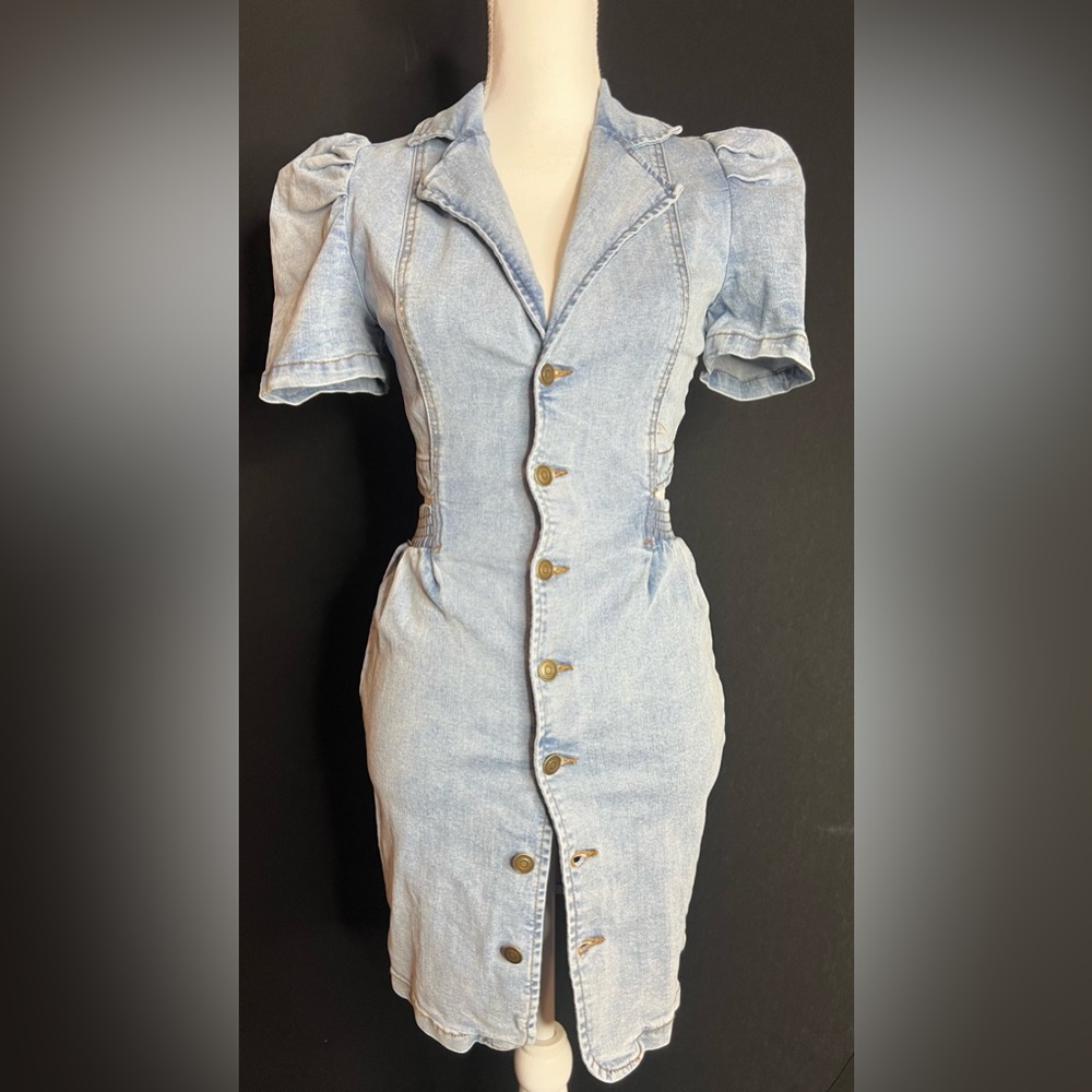 Fashion Nova Light Blue Mini Dress